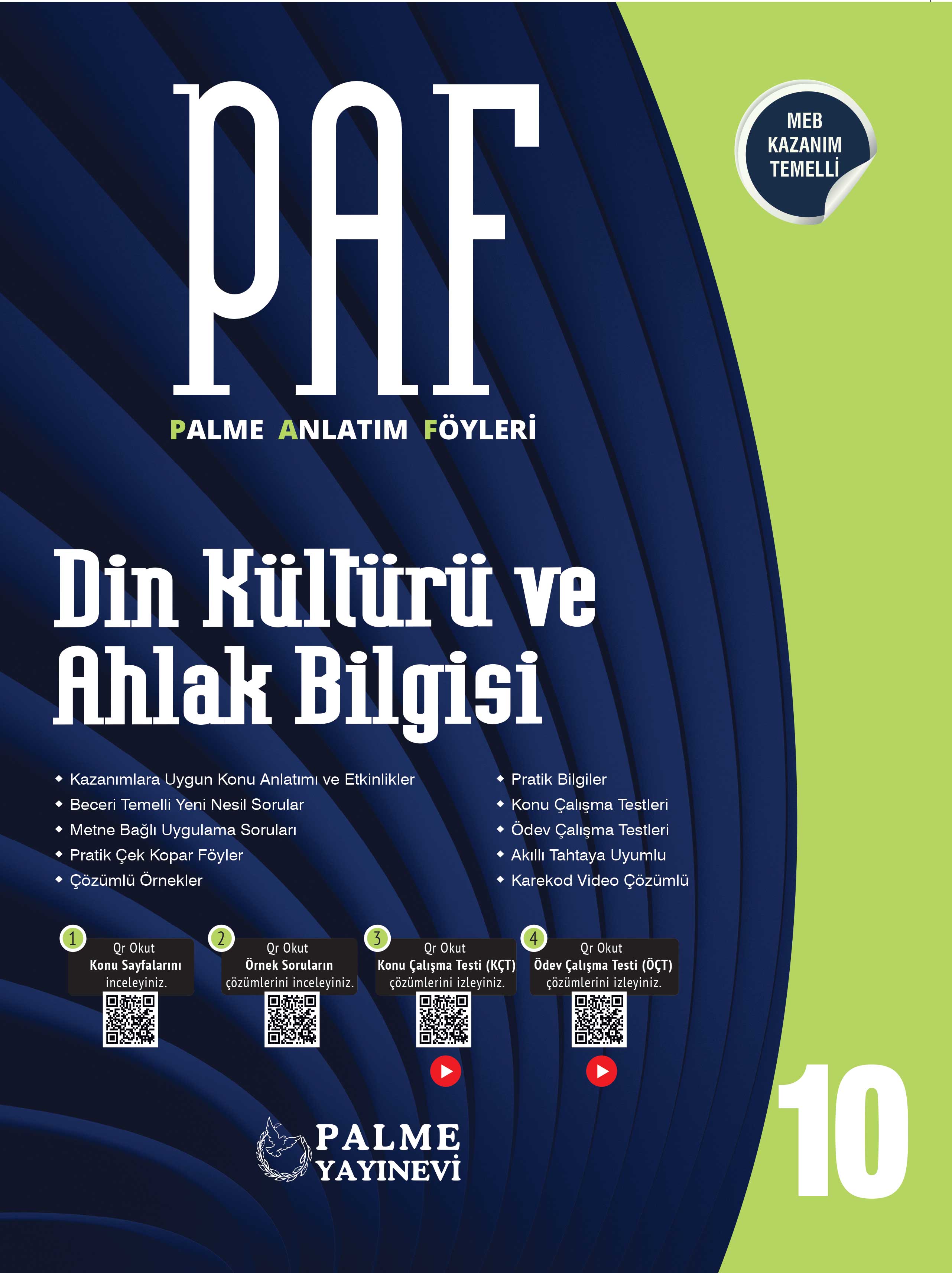 10. Sınıf Din Kültürü ve Ahlak Bilgisi Paf kapak görseli